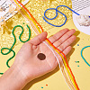 8 Strand 8 Colors Electroplate Glass Beads Strands EGLA-TA0001-49B-5