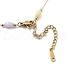 Colorful ABS Plastic Oval Link Chain Necklaces NJEW-H041-01G-3
