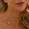 Minimalist 925 Sterling Silver Letter Heart Link Chain Necklaces for Women Vacation Party IG1020-1-1