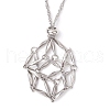 3Pcs 3 Sizes 304 Stainless Steel Macrame Pouch Empty Stone Holder Necklace Making NJEW-JN05239-5