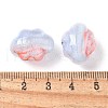 Two Tone Transparent Acrylic Beads OACR-D304-01G-3