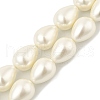 Teardrop Shell Pearl Beads Strands BSHE-XCP0001-12-1