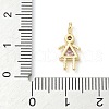 Brass Micro Pave Cubic Zirconia Pendants ZIRC-I356-17G-B10-3
