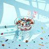   375G 15 Style Natural & Synthetic Gemstone Beads G-PH0001-40-3