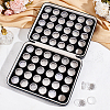 60Pcs 2 Colors Plastic Loose Diamond Round Boxes MRMJ-WH0094-01-5