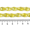 Transparent Electroplate Glass Beads Strands EGLA-N013-T6mm-B26-4