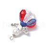 3Pcs 3 Styles Glass Pearl Beads Pendants PALLOY-MZ00619-5