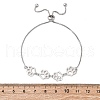 Brass Box Chain Slider Bracelets BJEW-S169-01P-5