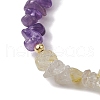 12Pcs 12 Styles Constellations Guardian Gemstone Stretch Bracelets BJEW-JB11108-4