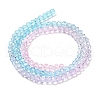 Transparent Painted Glass Beads Strands X1-DGLA-A034-T4mm-A22-5