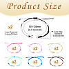 14Pcs 7 Colors Segment Dyed Nylon Braided Cord Bracelet Makings AJEW-TAC00014-13