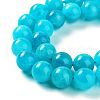 Dyed Natural Malaysia Jade Beads Strands G-G021-02C-02-2