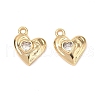 Brass Micro Pave Cubic Zirconia Pendants KK-A259-19G-2