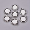 Alloy Pendant Cabochon Settings PALLOY-A18941-AS-FF-2