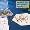 Mega Pet 100Pcs 5 Style Brass Laser Spacer Beads KK-MP0001-02-3