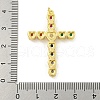 Cross Rack Plating Brass Cubic Zirconia Pendants KK-Z053-13G-01-3