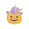 Hallowmas Alloy Enamel Pendants ENAM-A143-07LG-02-1