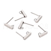 Non-Tarnish 304 Stainless Steel Stud Earring Findings STAS-I150-03P-1