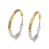 Ion Plating(IP) Two Tone 304 Stainless Steel Huggie Hoop Earrings EJEW-A106-02F-1