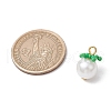 Glass Pearl Pendants PALLOY-MZ00745-02-2