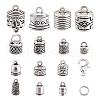 Tibetan Style Alloy Cord Ends TIBE-TA0001-16AS-2
