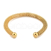 Ion Plating(IP) Hollowed 304 Stainless Steel Cuff Bangles for Women Men BJEW-P331-13G-3