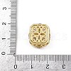 Hollow Rack Plating Brass Clear Cubic Zirconia Beads KK-L236-05G-3