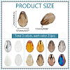   3Bags 3 Colors  Transparent Glass Beads  Segmented Multi-Color Beads GLAA-PH0003-36A-2