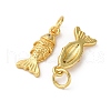 Brass Micro Pave Cubic Zirconia Pendants KK-I276-07G-2