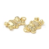 Brass Micro Pave Cubic Zirconia Pendants KK-M249-04G-2