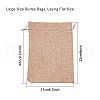 Burlap Packing Pouches Drawstring Bags ABAG-BC0001-04-3