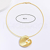 Elegant Brass Heart with Imitation Pearl Pendant Necklaces VG1155-6