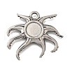 304 Stainless Steel Pendant Cabochon Settings STAS-H477-03C-P-1