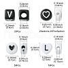 200Pcs Mixed Style and Shapes Acrylic Beads OACR-FS0001-68B-5