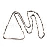 304 Stainless Steel Venice Chain Box Chain Necklaces NJEW-E049-03P-2