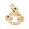 304 Stainless Steel Pendants STAS-L279-001G-08-1