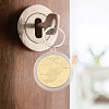 SUPERFINDINGS 6Pcs Commemorative Coin Plastic Pendant Keychain Sets KEYC-FH0001-50-6