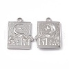 Non-Tarnish 304 Stainless Steel Bigs Pendants STAS-B031-16P-1