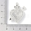 Rack Plating Alloy Enamel Pendants PALLOY-F018-34AS-02-3