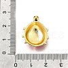 Brass Enamel Pendants KK-G529-01G-3