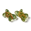 Transparent Lampwork Beads LAMP-P065-02A-04-2