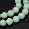 Glass Imitation Myanmar Jade Beads Strands G-O094-12-6mm-1-2