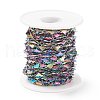 Rainbow Color 304 Stainless Steel Link Chains STAS-P219-45M-2