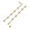 201 Stainless Steel Link Dangle Stud Earrings EJEW-JE06313-4