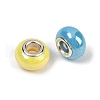 Opaque Resin European Beads RESI-C059-01A-2