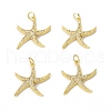 Brass Micro Pave Cubic Zirconia Pendants KK-E068-VB308-4