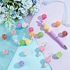   20Pcs 10 Colors AB Color Plated Acrylic Rhinestone Beads OACR-PH0004-01-1