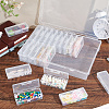 AHADERMAKER 25Pcs 2 Styles PLastic Bead Containers CON-GA0001-21-4