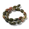 Natural Unakite Beads Strands G-L164-A-33-3