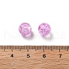 Spray Painted Crackle Glass Beads CCG-XCP0001-10-3